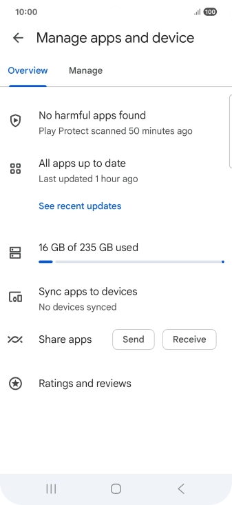 Press Manage. Press Manage.