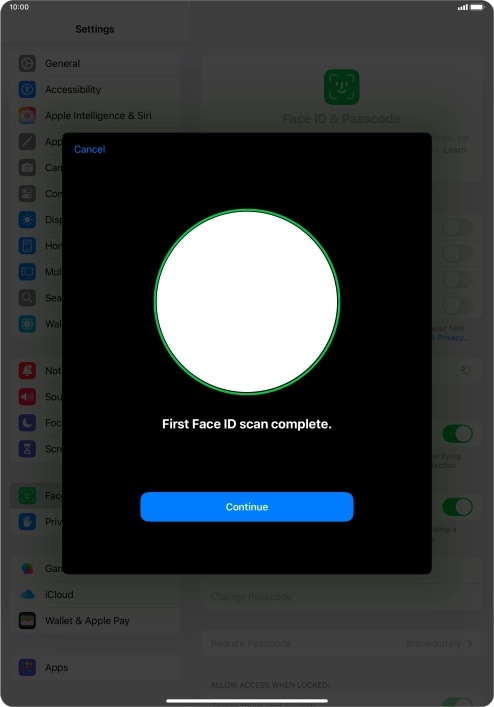 Press Continue. Press Continue.