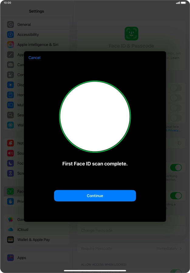 Press Continue. Press Continue.