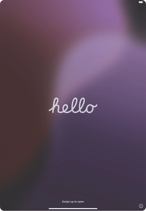 Slide your finger upwards starting from the bottom of the screen. Slide your finger upwards starting from the bottom of the screen.