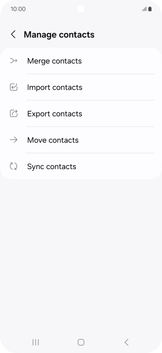 Press Import contacts. Press Import contacts.