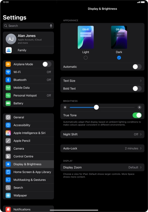 Press the indicator next to Press the indicator next to