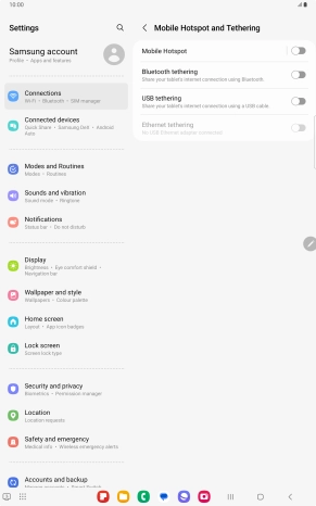 Press Mobile Hotspot. Press Mobile Hotspot.