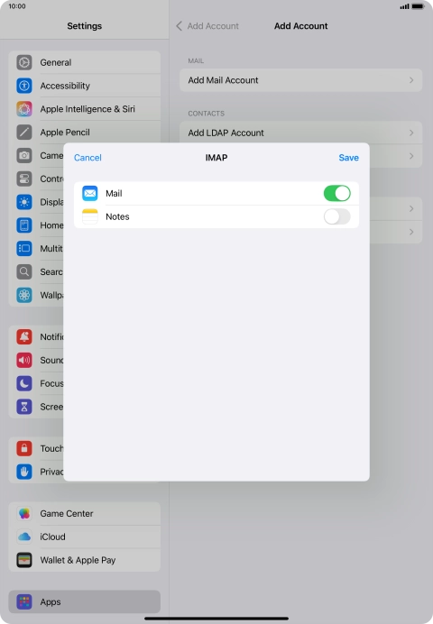 Press Save. Your email account has now been set up. To select more settings for incoming and outgoing server, proceed with the following steps. Press Save. Your email account has now been set up. To select more settings for incoming and outgoing server, proceed with the following steps.