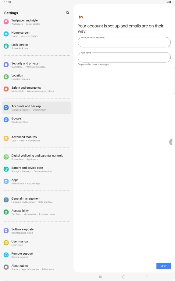Press the field below Press the field below