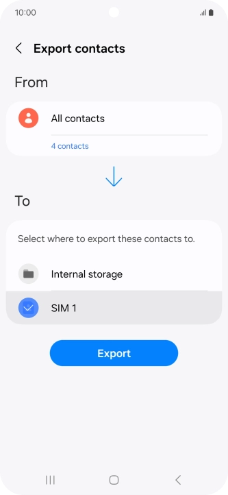 Press Export. Press Export.