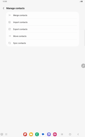 Press Import contacts. Press Import contacts.