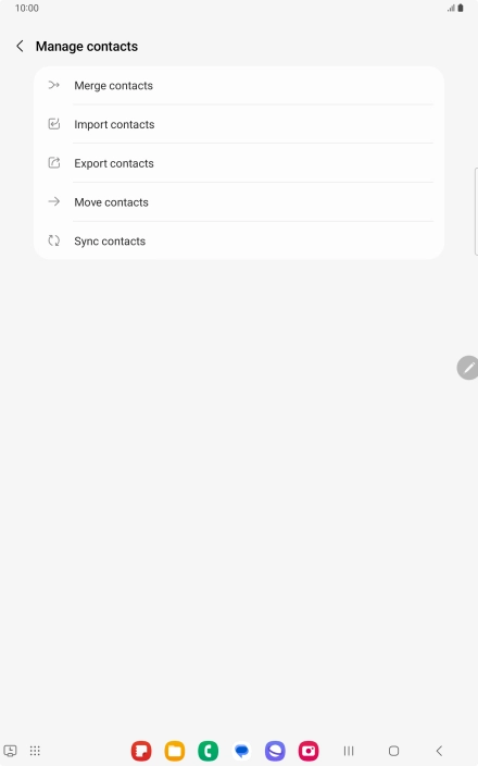 Press Import contacts. Press Import contacts.
