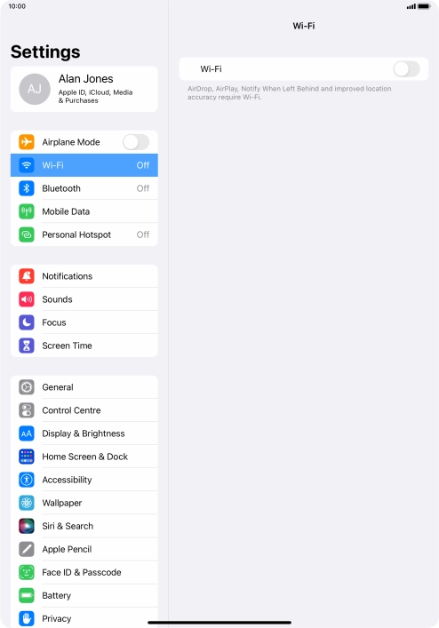 Press the indicator next to Press the indicator next to