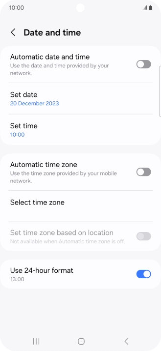 Press the indicator next to Press the indicator next to