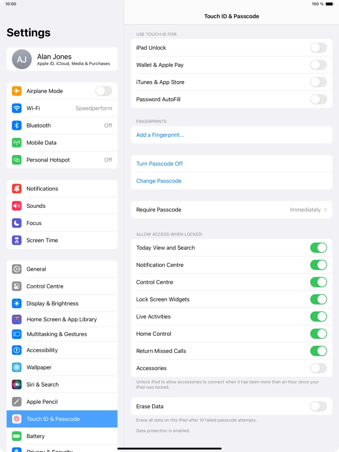 Press the indicator next to Press the indicator next to