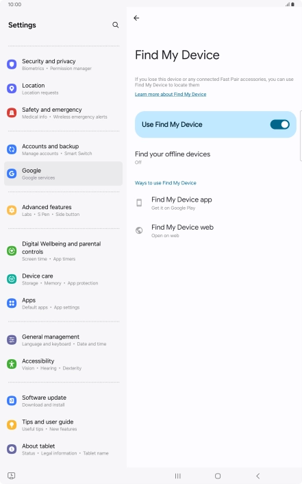 Press the Home key to return to the home screen. Press the Home key to return to the home screen.