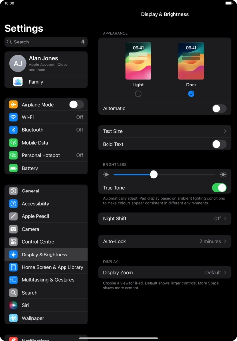 Press the indicator next to Press the indicator next to