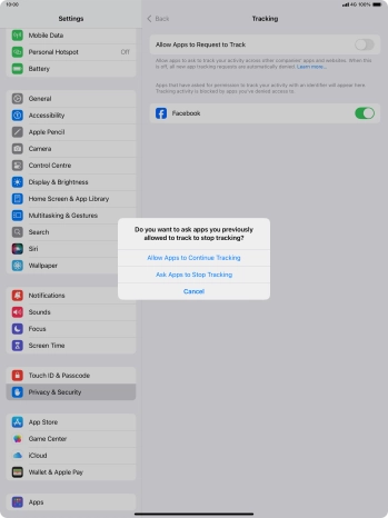 If you turn off the function, press the required setting. If you turn off the function, press the required setting.