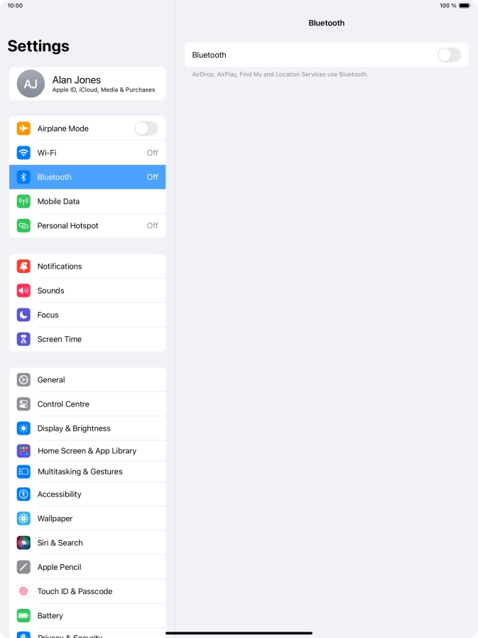 Press the indicator next to Press the indicator next to
