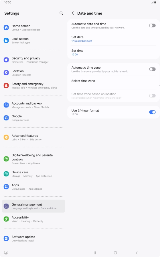 Press the indicator next to Press the indicator next to