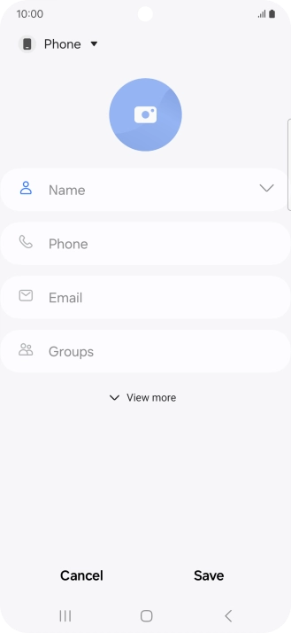 Press the address book drop down list. Press the address book drop down list.