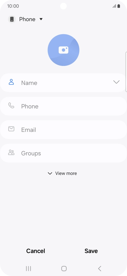 Press the address book drop down list. Press the address book drop down list.