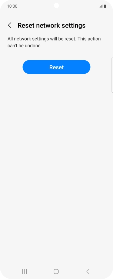 Press Reset. Press Reset.