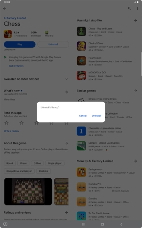 Press Uninstall. Press Uninstall.