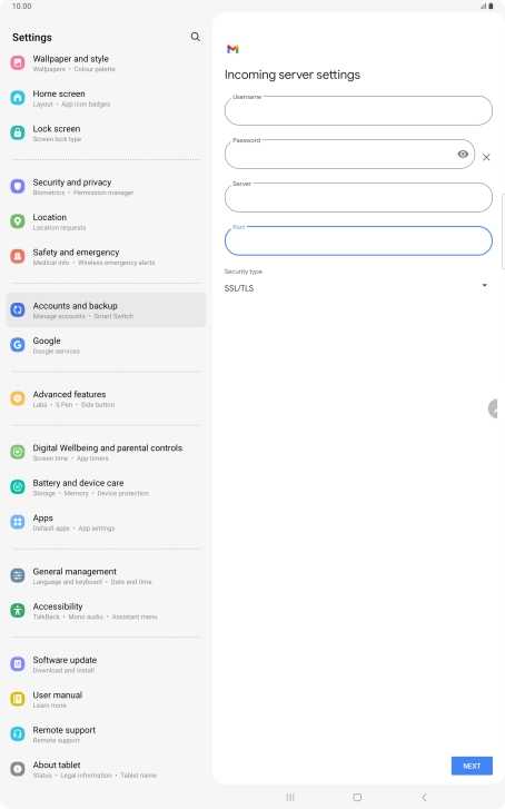 Press NEXT. Press NEXT.