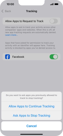 If you turn off the function, press the required setting. If you turn off the function, press the required setting.