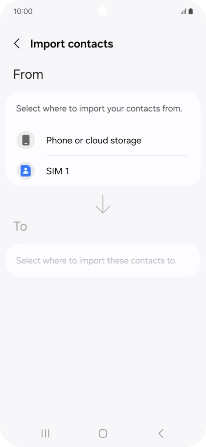 Press the name of the SIM. Press the name of the SIM.