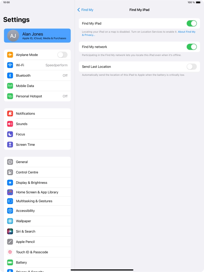 Press the indicator next to Press the indicator next to