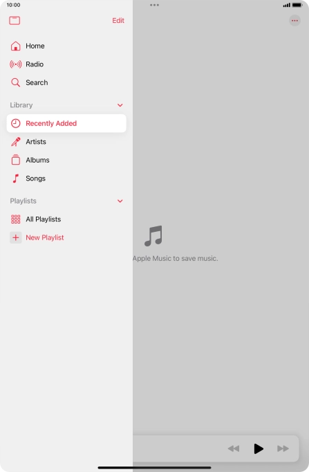 Press New Playlist. Press New Playlist.