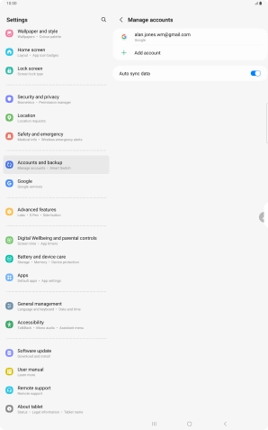 Press Add account. Press Add account.