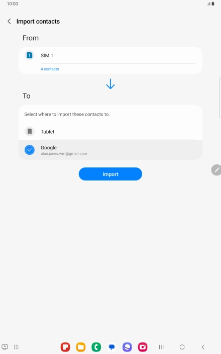 Press Import. Press Import.