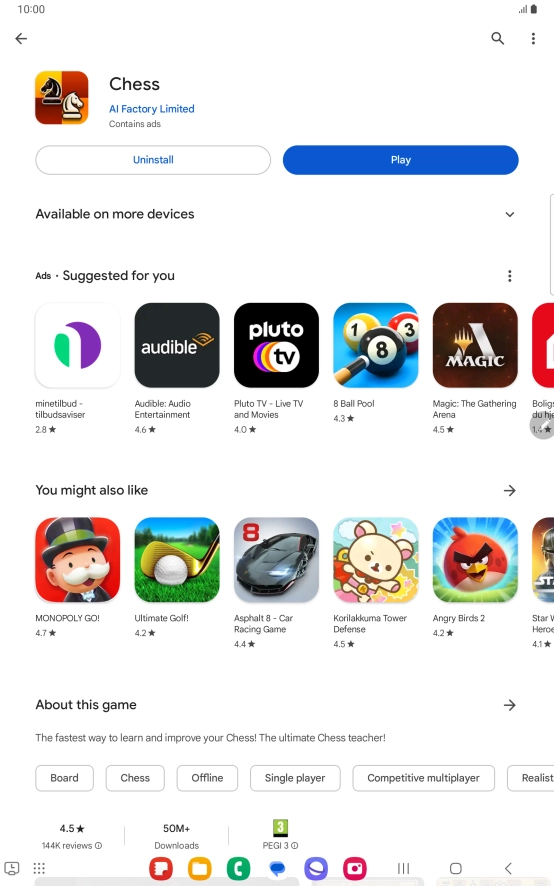 Press the Home key to return to the home screen. Press the Home key to return to the home screen.