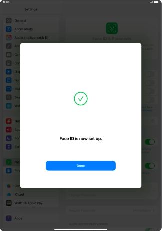 Press Done. If you haven't previously selected a lock code, key in a code of your own choice twice. Press Done. If you haven't previously selected a lock code, key in a code of your own choice twice.
