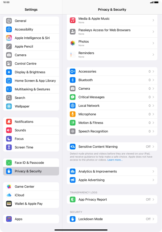 Press App Privacy Report. Press App Privacy Report.
