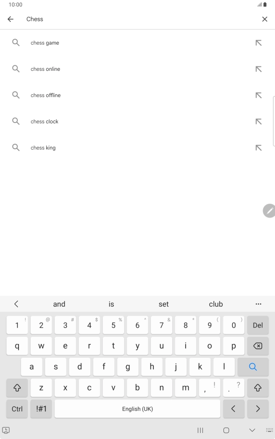 Key in the name or subject of the required app and press the search icon. Key in the name or subject of the required app and press the search icon.