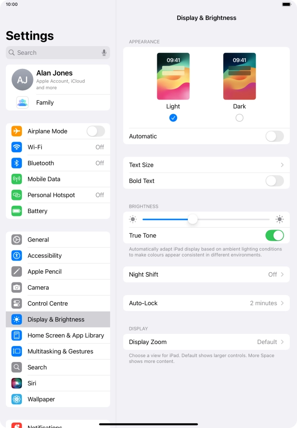 Press Dark. Press Dark.