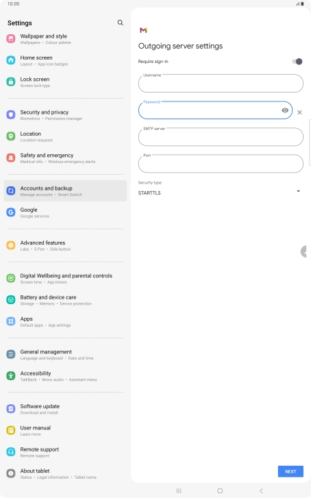 Press the field below Press the field below