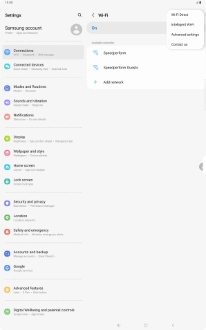 Press Intelligent Wi-Fi. Press Intelligent Wi-Fi.