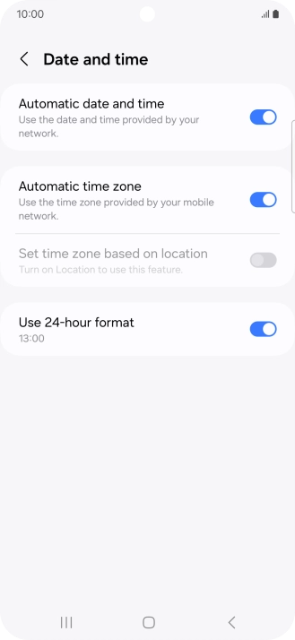 Press the Home key to return to the home screen. Press the Home key to return to the home screen.