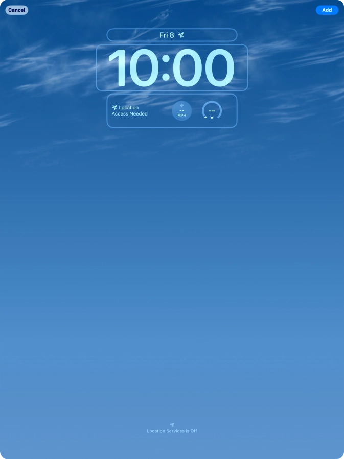 To customise the way the lock screen date is displayed, press the date widget and follow the instructions on the screen to select the required widget display mode. To customise the way the lock screen date is displayed, press the date widget and follow the instructions on the screen to select the required widget display mode.
