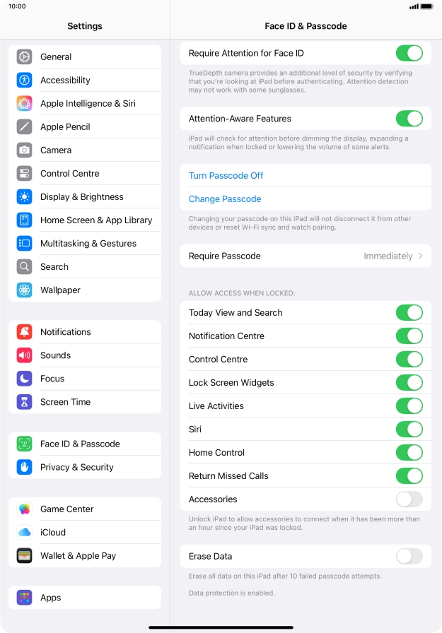 Press the indicator next to Press the indicator next to