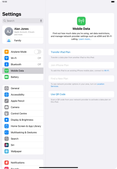 Press Use QR Code. Press Use QR Code.