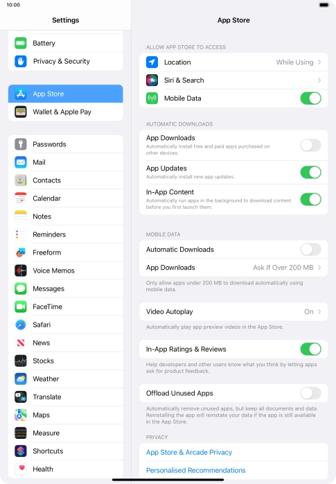 Press the indicator next to Press the indicator next to