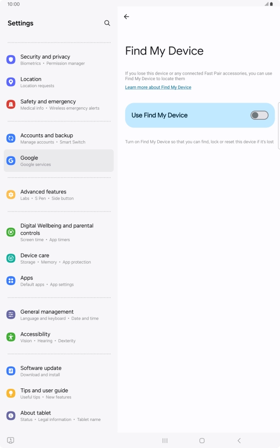 Press the indicator next to Press the indicator next to