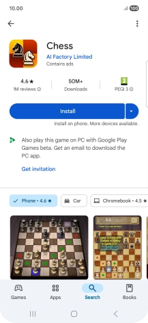 Press Install and follow the instructions on the screen to install the app. Press Install and follow the instructions on the screen to install the app.