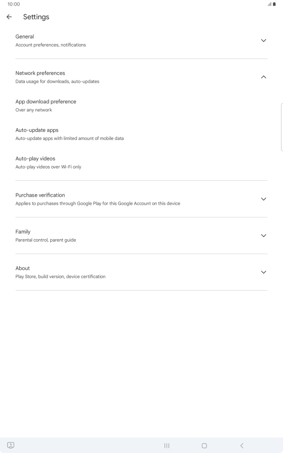 Press Auto-update apps. Press Auto-update apps.