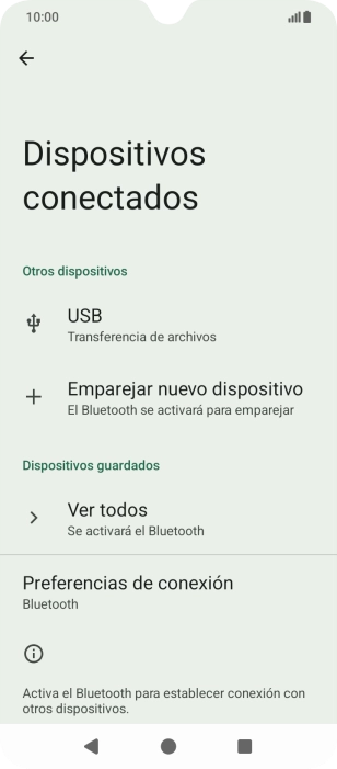 Pulsa Emparejar nuevo dispositivo. Pulsa Emparejar nuevo dispositivo.