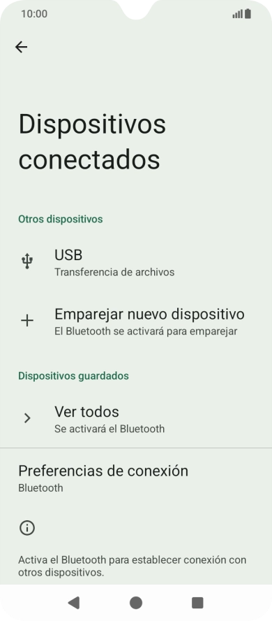 Pulsa Emparejar nuevo dispositivo. Pulsa Emparejar nuevo dispositivo.