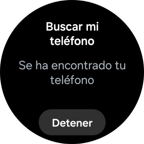 Pulsa Detener cuando hayas encontrado el teléfono. Pulsa Detener cuando hayas encontrado el teléfono.