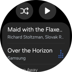 Pulsa el archivo de música deseado. Pulsa el archivo de música deseado.